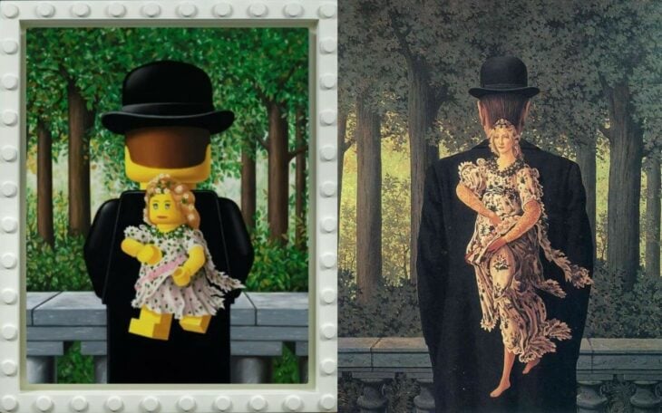 Ready-Made Bouquet By Rene Magritte arte lego
