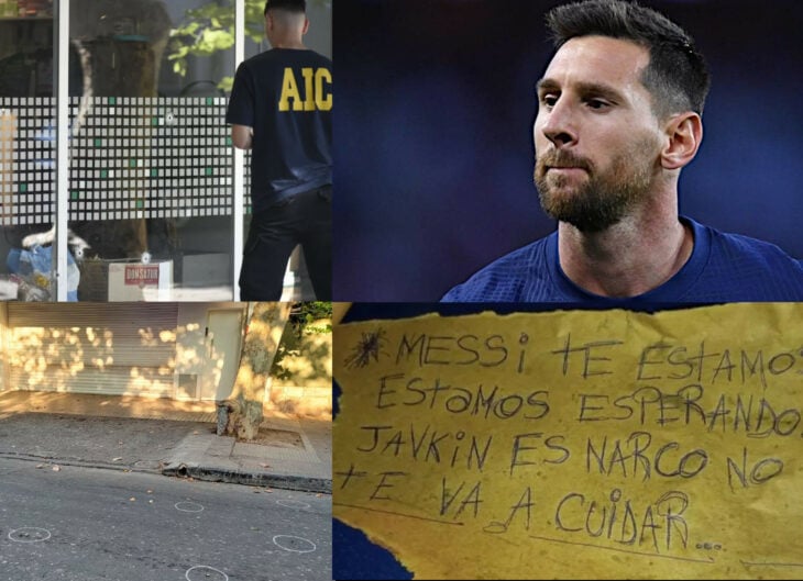 revisión de la escena de la balacera y amenaza a messi supermercado la única