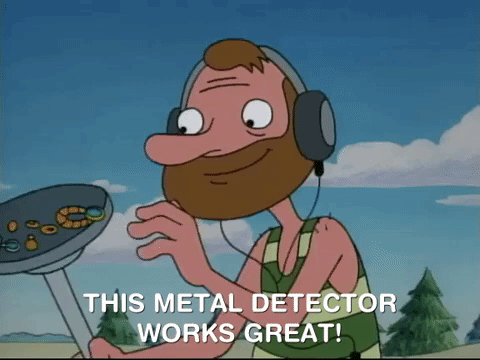 Detector de metales oscar hey arnold nick meme gif animado