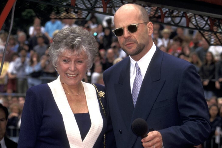 Marlene Willis y Bruce Willis en alfombra roja