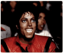 Michael Jackson en el cine comiendo palomitas thriller
