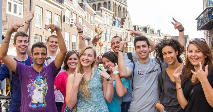 Netherlands holanda países bajos estudiantes gente feliz