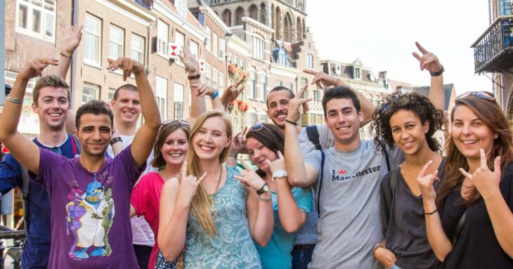 Netherlands holanda países bajos estudiantes gente feliz