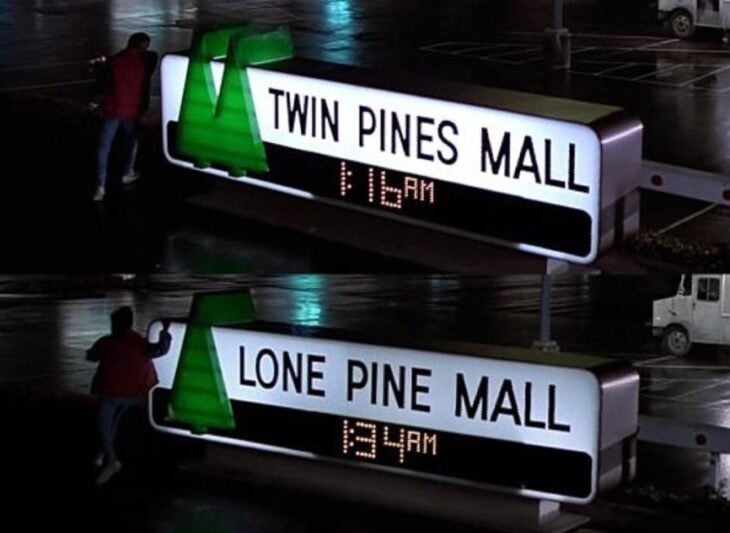 Twin pines pinos gemelos pino solitario mall volver al futuro