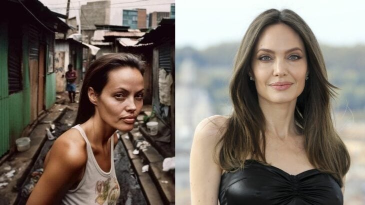 Angelina Jolie si viviera en Cuba comparación
