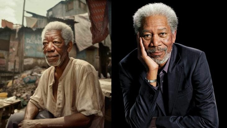 Morgan Freeman si viviera en Cuba comparación