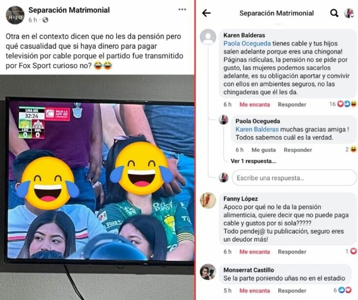 Comentarios negativos a Paola Ocegueda por exhibir a su esposo como deudor de pensión alimenticia