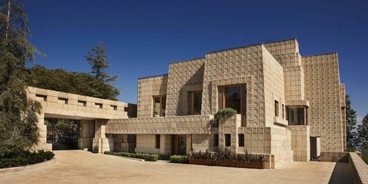 Ennis House, de Frank Lloyd Wright vista en Blade Runner