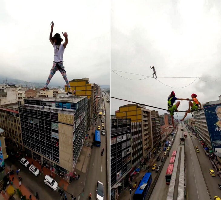 Equilibristas en el aire