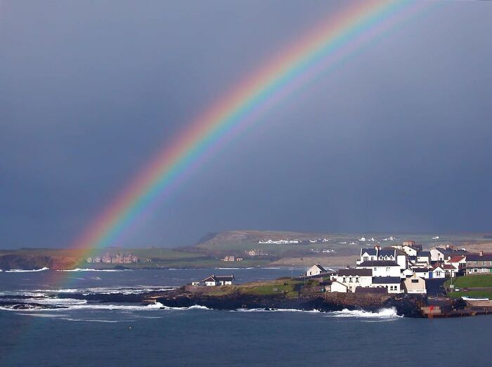 Vista desde la ventana de una sala en Irlanda del Norte