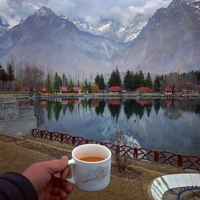 Vista desde la ventana en Pakistán