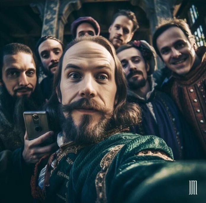 William Shakespeare Selfie IA