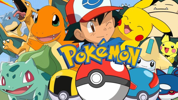 Pokémon wallpaper con Ash y varios Pokémon 