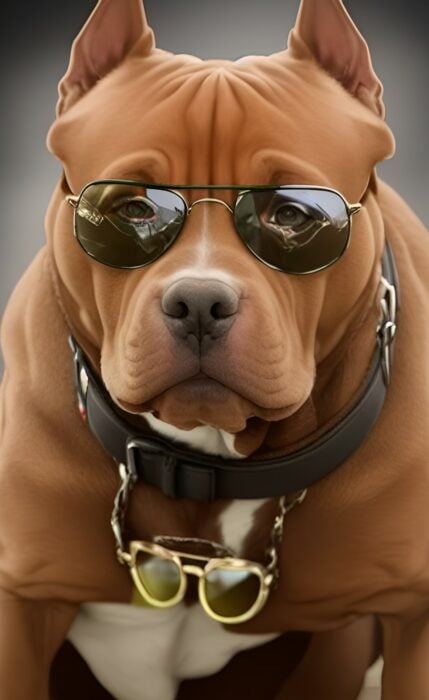 Pitbull lentes oscuros