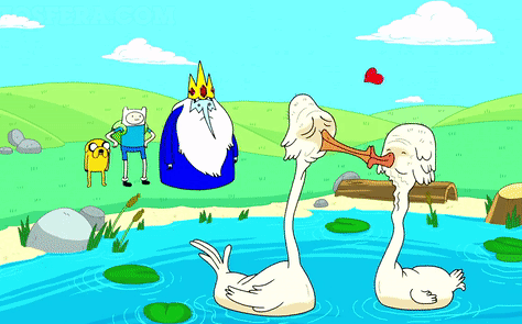 Apestosos y viejos cisnes rey helado finn y Jake hora de aventuras adventure time
