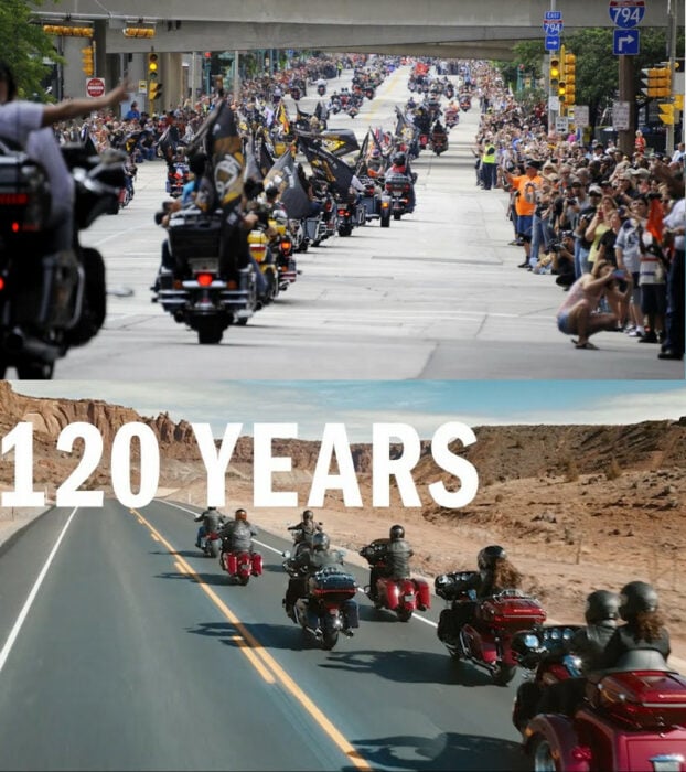 120 años harley celebración H-D desfile