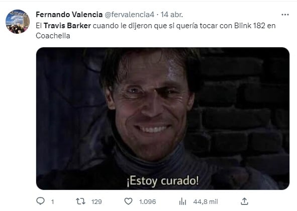 Memes sobre Blink 182 por tocar en Coachella y cancelar en México 