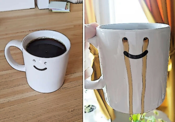 Taza de café llorona