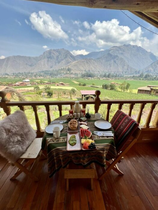 vista desde el Valle Sagrado de los Incas, Cuzco, Perú