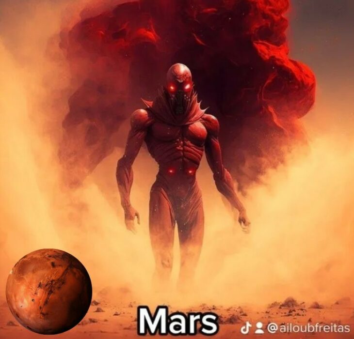 Marte como villano según IA