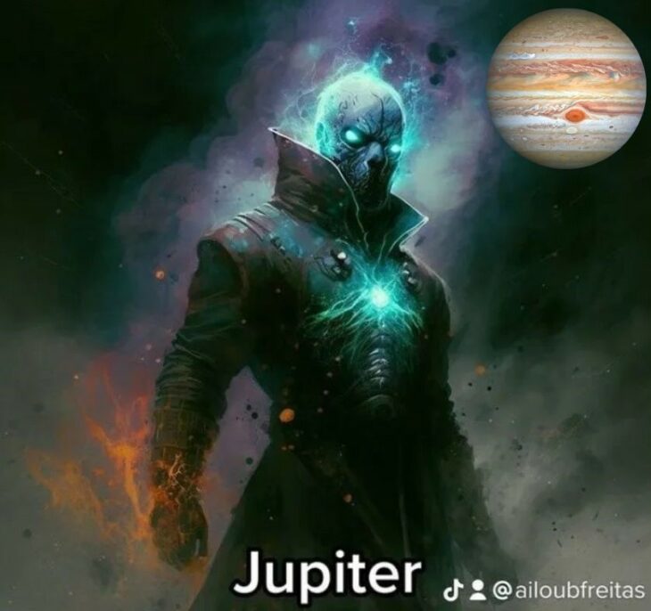 Júpiter como villano según IA
