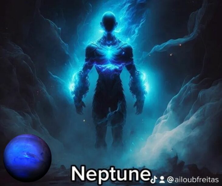 Neptuno como villano según IA
