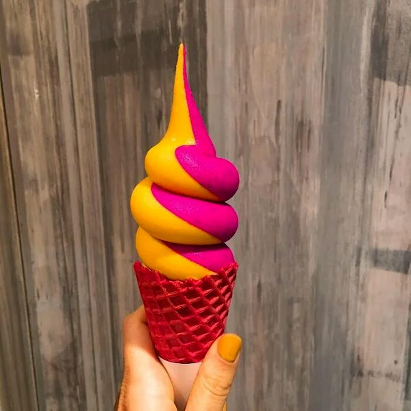 Helado hecho por un unicornio