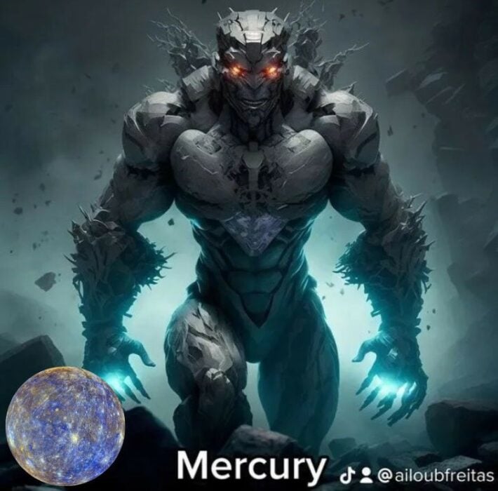 Mercurio como villano según IA