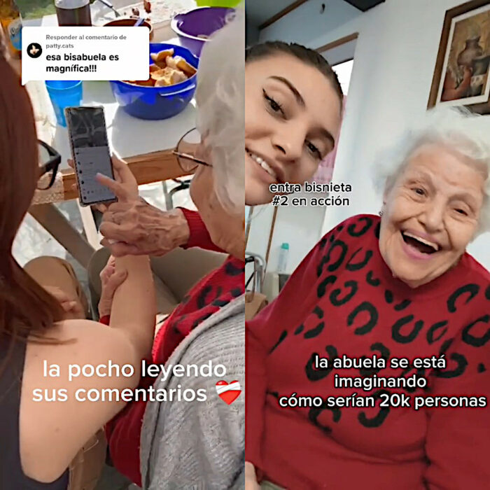 La abue pocho respondiendo a las 20 mil personas que comentaron