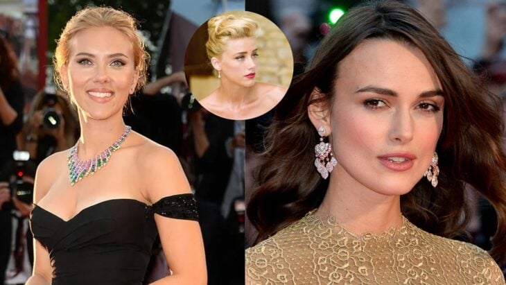 Scarlett Johansson Keira Knightley y Amber Heard