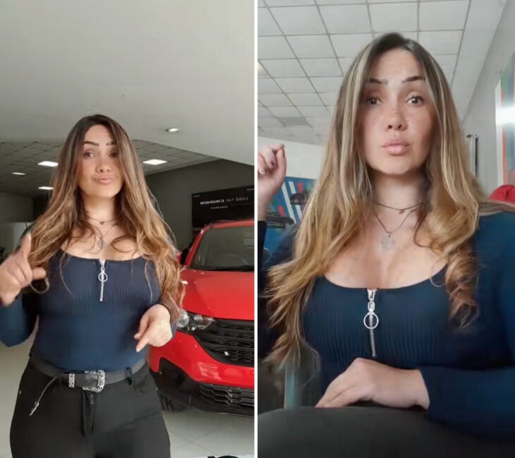 Mujer que baila en tiktok