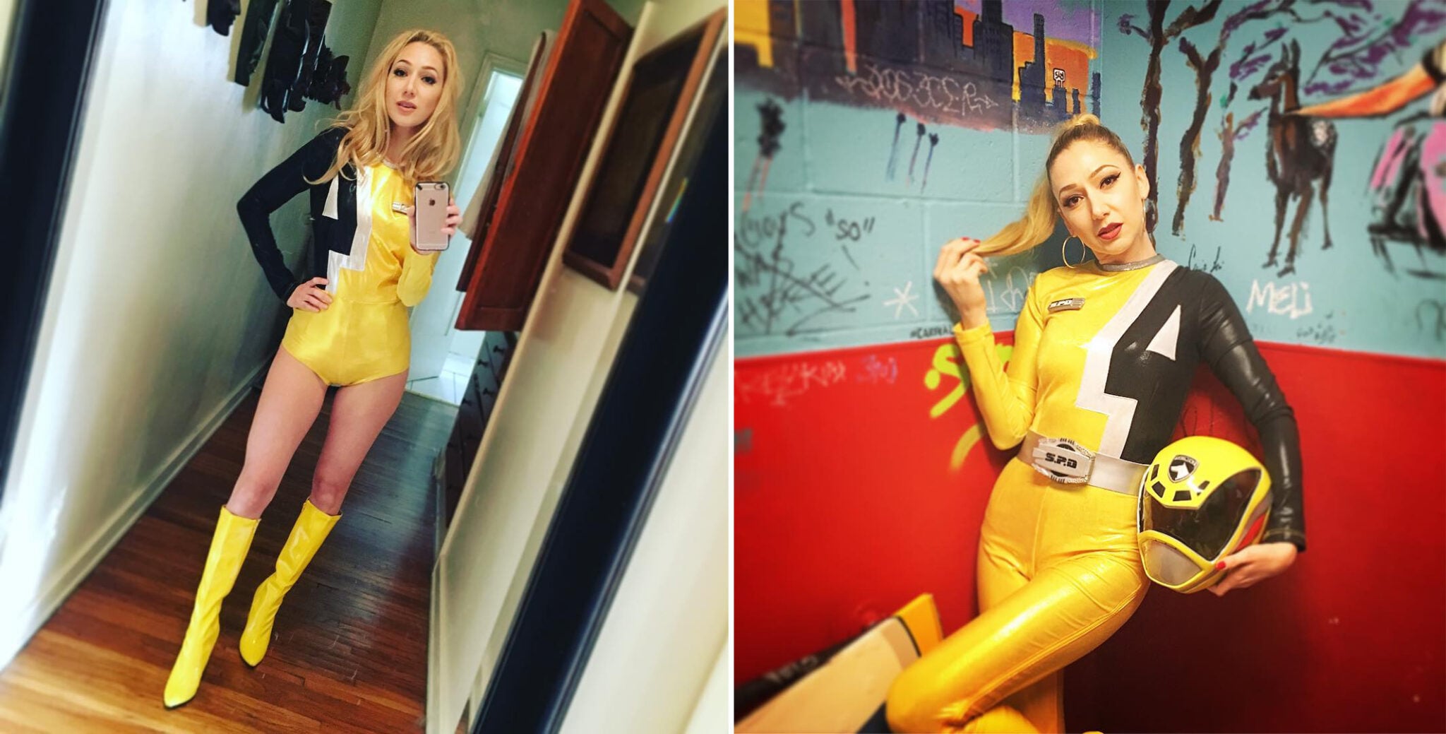 La Power Ranger amarilla que abrió su propio OnlyFans