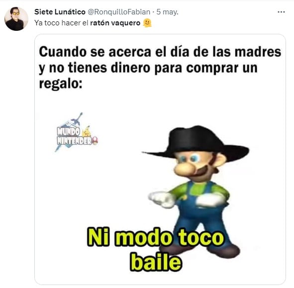 Memes sobre el ratón vaquero en el día de las madres