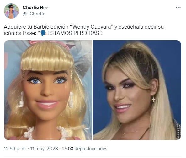 Wendy Guevara es comparada con la Barbie de Margot Robbie 