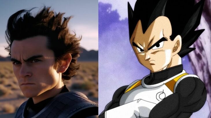 Vegeta en la vida real según un IA