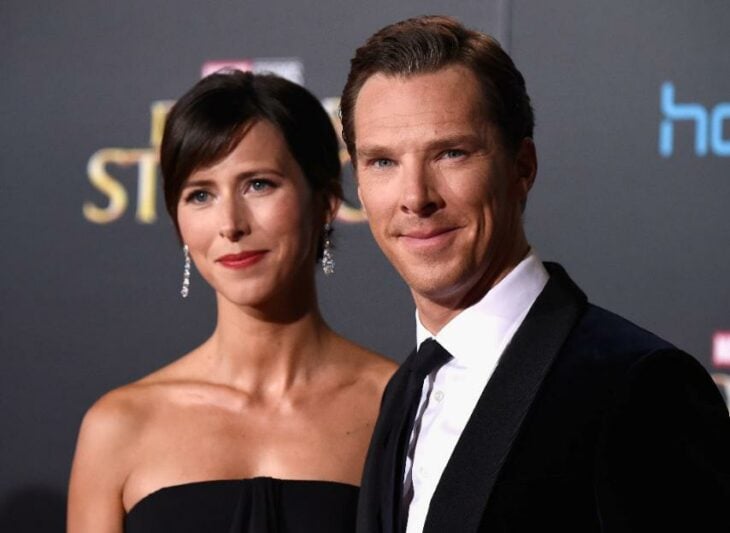 Benedict Cumberbatch y su esposa