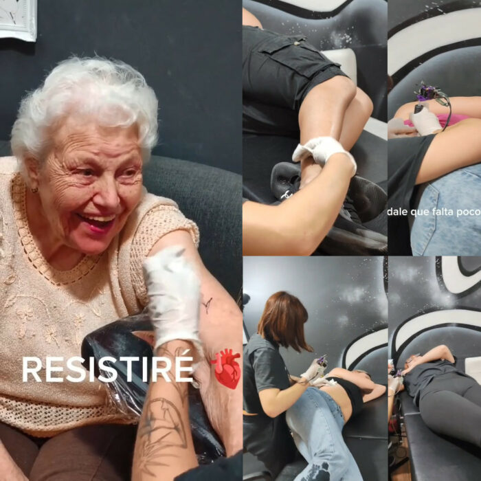 Bisabuela de 91 años se tatúa