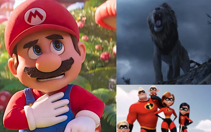 COmparativa Mario Increibles 2 rey león remake 2019