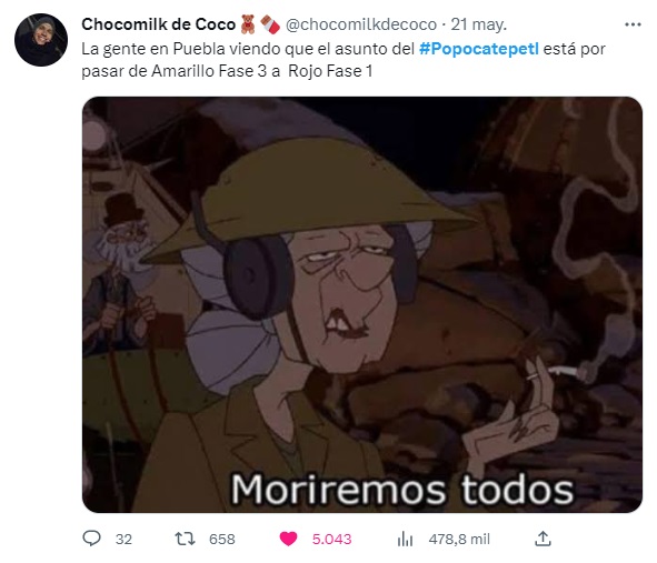 Memes Popocatépetl