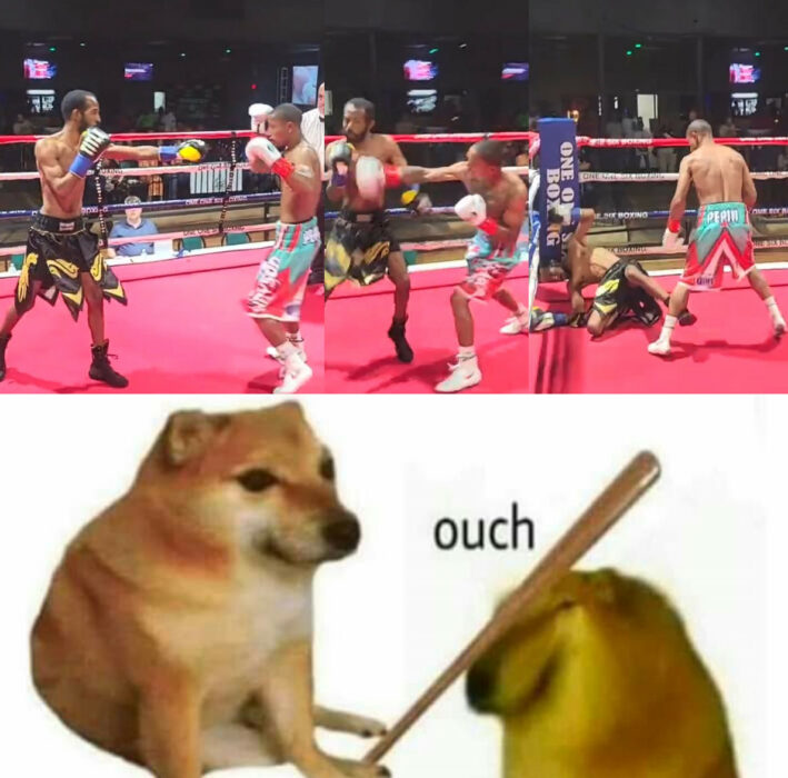 Jayson Kennet golpe a traiición cuadro a cuadro doge meme ouch