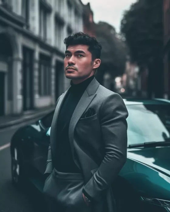 Henry Golding como el oo7 James Bond