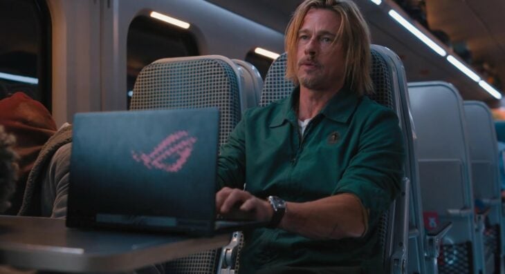 Brad Pitt laptop Tren Bala