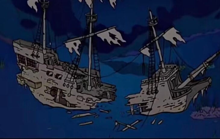 El barco hundido Los Simpson
