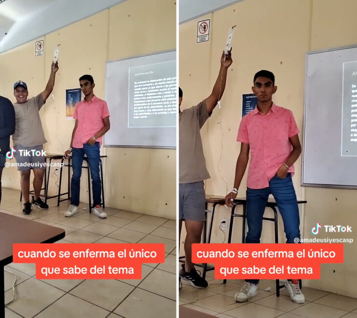 Va a exponer a la escuela