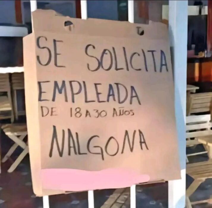 Anuncio solicitud de empleo