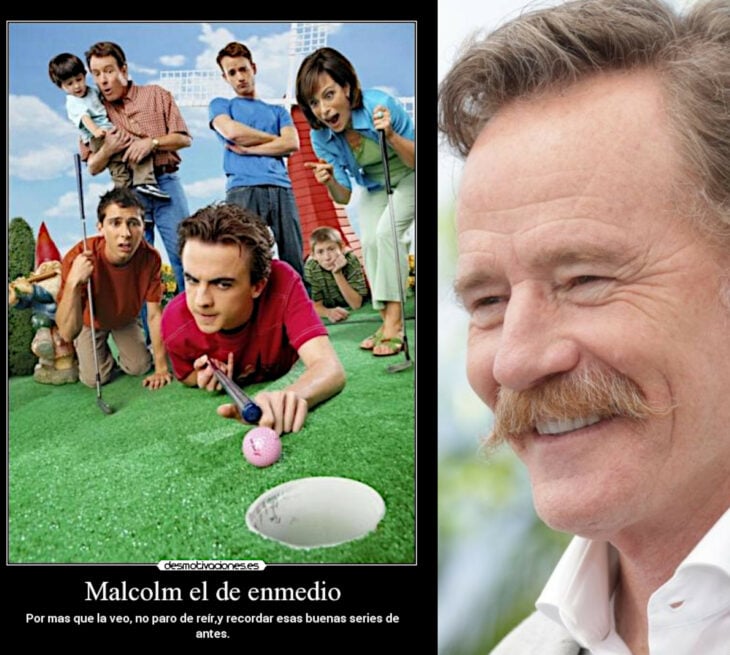 Bryan Cranston yMalcolm el de Enmedio desmotivador meme