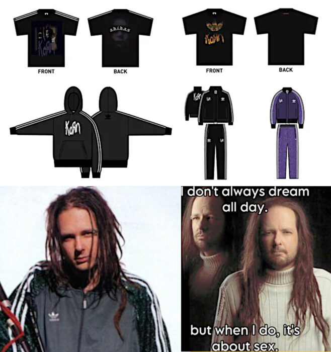 Korn ropa sudaderas camisetas chandales