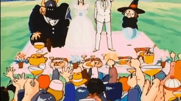 La boda de Gokú gif animado