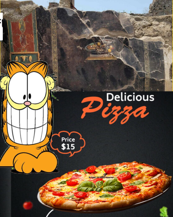 Pizza anunciada Garfield