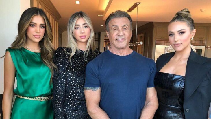 Sylvester Stallone con sus hijas